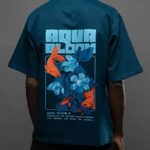 Aqua Bloom (Oversized T-Shirt)